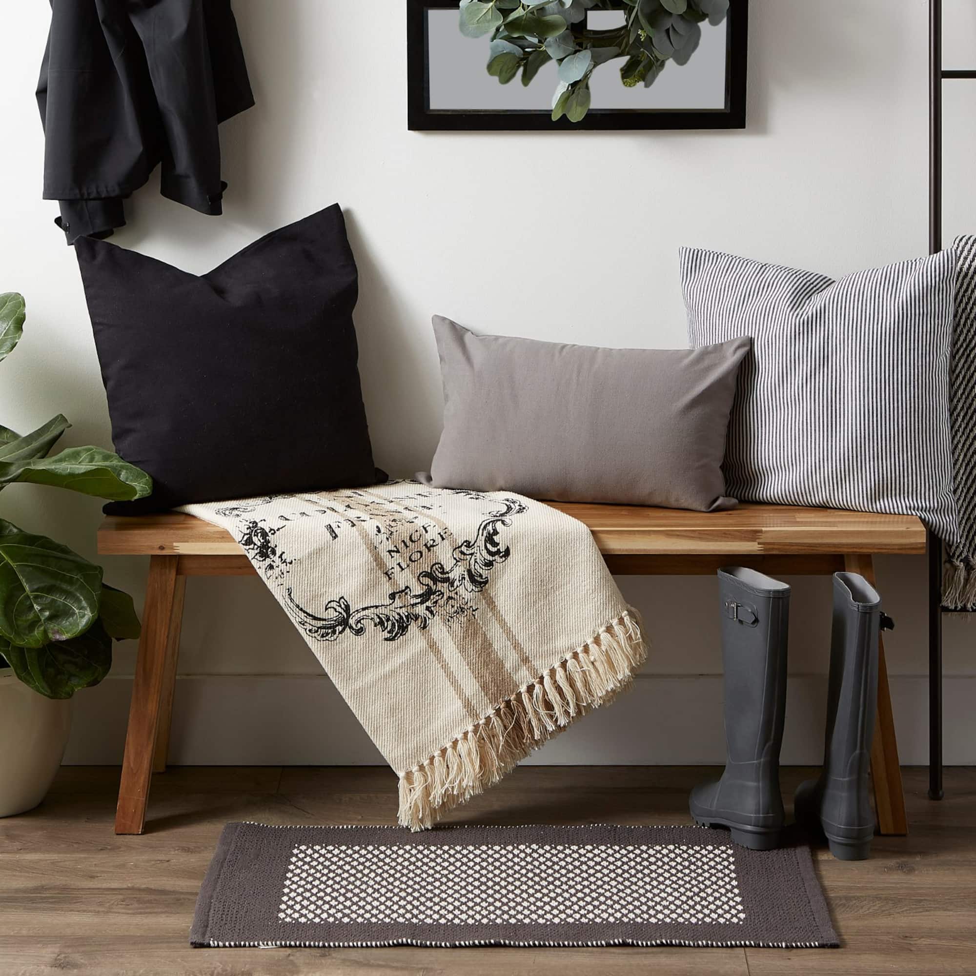 DII® French Grain Sack Printed Throw